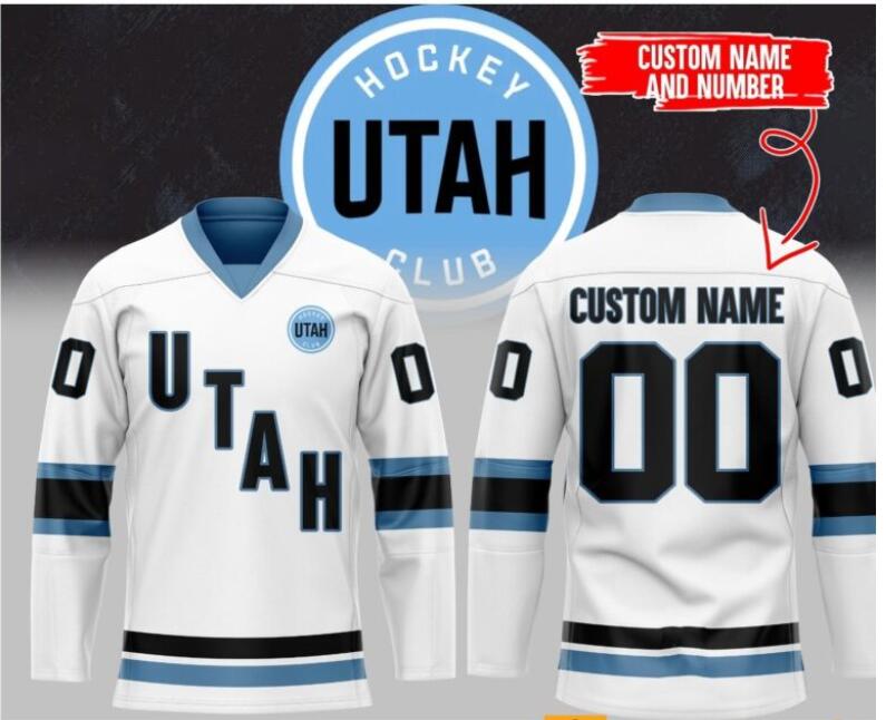 Men Utah Hockey Club Custom white 2024 Nike NHL Jersey->customized nfl jersey->Custom Jersey